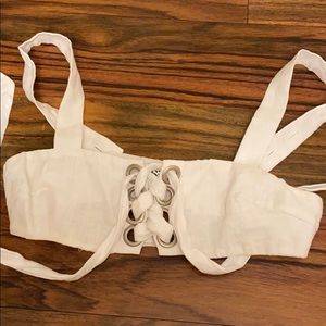LF Bralette white with lace